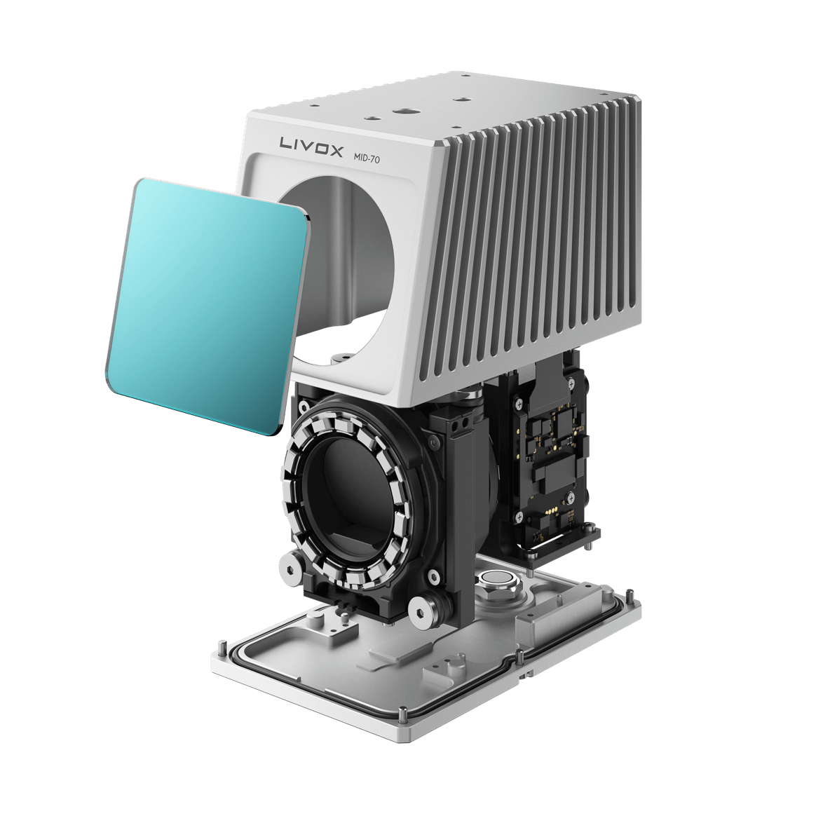 Livox MID 70 compact 3D LiDAR — high-density square FoV